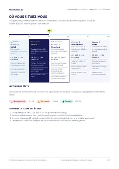 Page 2 du rapport type : position sur les cinq niveaux, palier suivant et lecture des trois états.